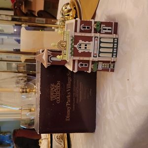 Department 56 Disney Parks Village Fire Department Figurine - Red and White